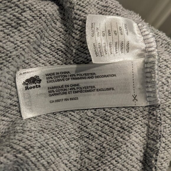 Roots Salt and Pepper 1/4 Zip Sweater canadian cozy cotton - Picture 4 of 6